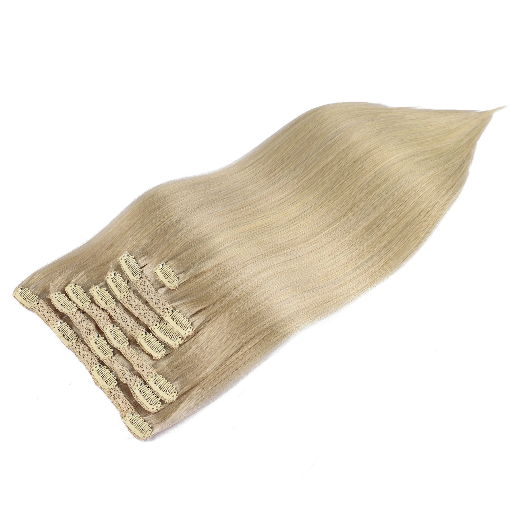 Invisible Tape In Extensions Real Hair - Natürliche Schwarze Glatte PU Clip-In Haarverlängerungen