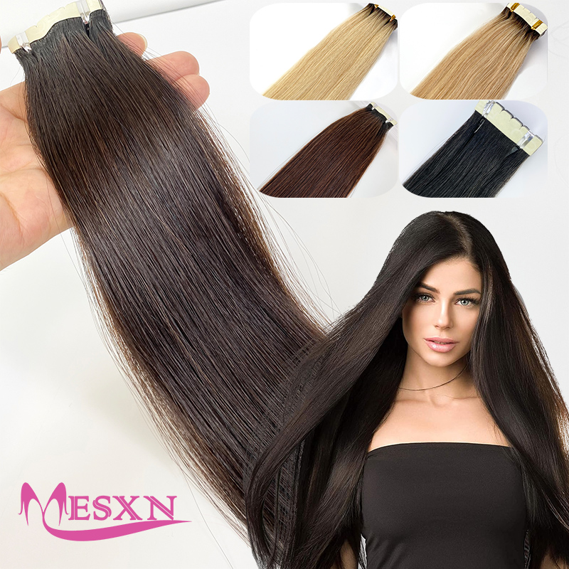 Invisible Tape In Extensions Real Hair - Mini Straight Tape in Echthaar verlängerungen