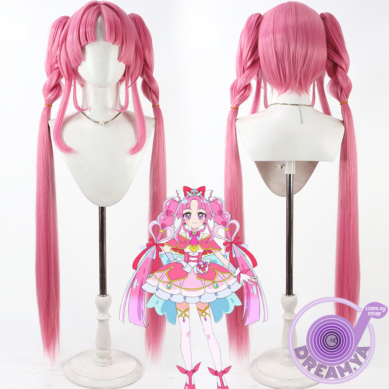 Synthetic Wigs - Kobayashi Mikuru Cosplay-Perücke, rosa, langes Kunsthaar,