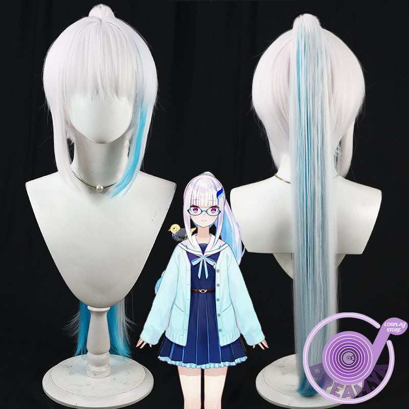 Synthetic Wigs - Lize Helesta Cosplay Perücke Vtuber Weiß