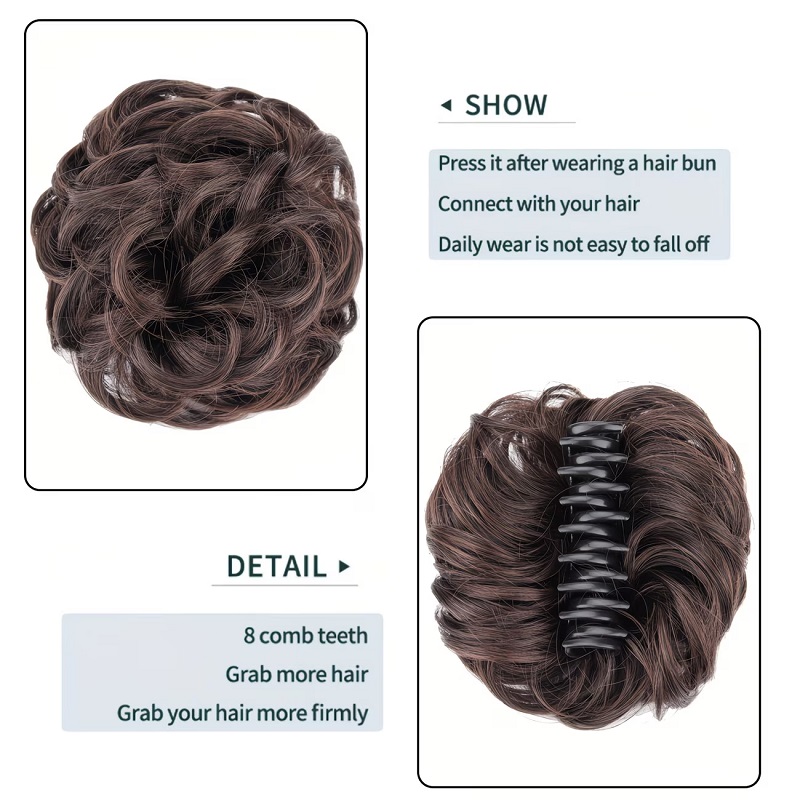 Synthetischer Messy Bun Haargu – Claw Clip Messy Bun Hair Piece Bewertung und Preis