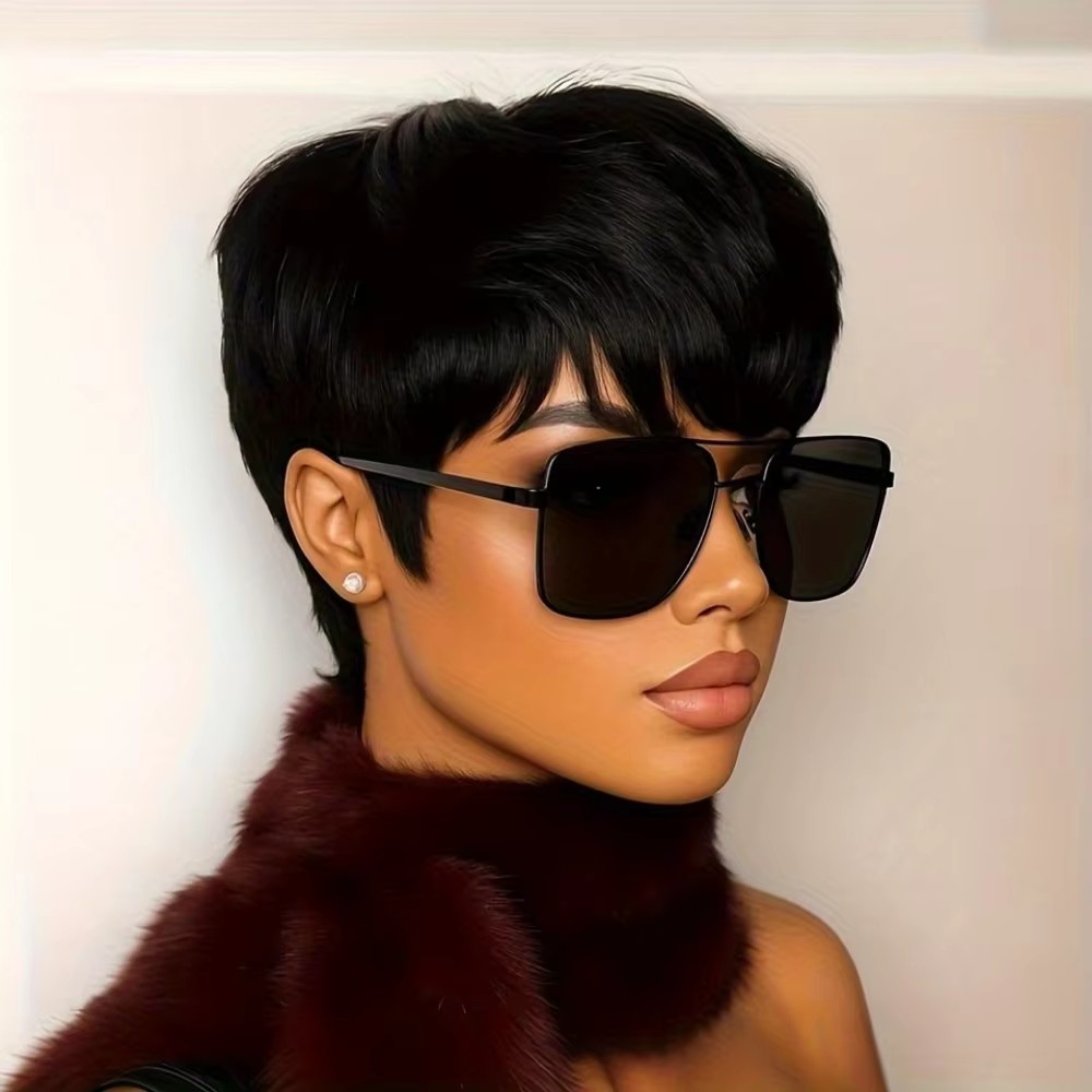 Kurze Pixie-Cut Echthaarperück – Short Pixie Cut Wig Human Hair Cheap Bewertung und Preis