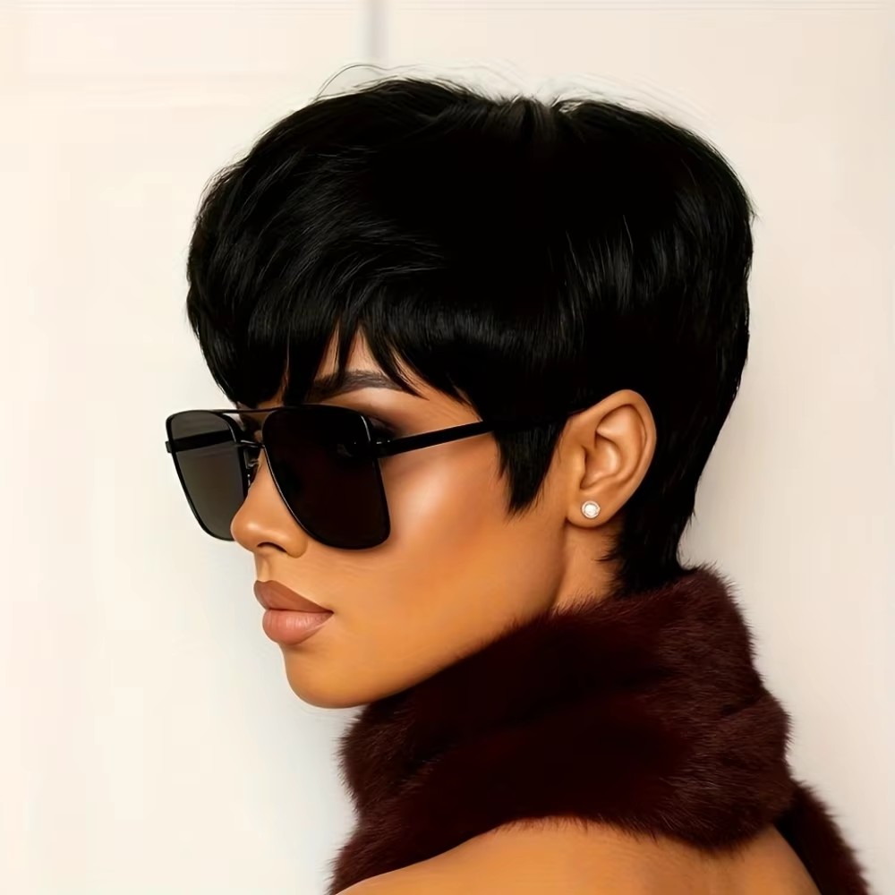 Kurze Pixie-Cut Echthaarperück – Short Pixie Cut Wig Human Hair Cheap Bewertung und Preis