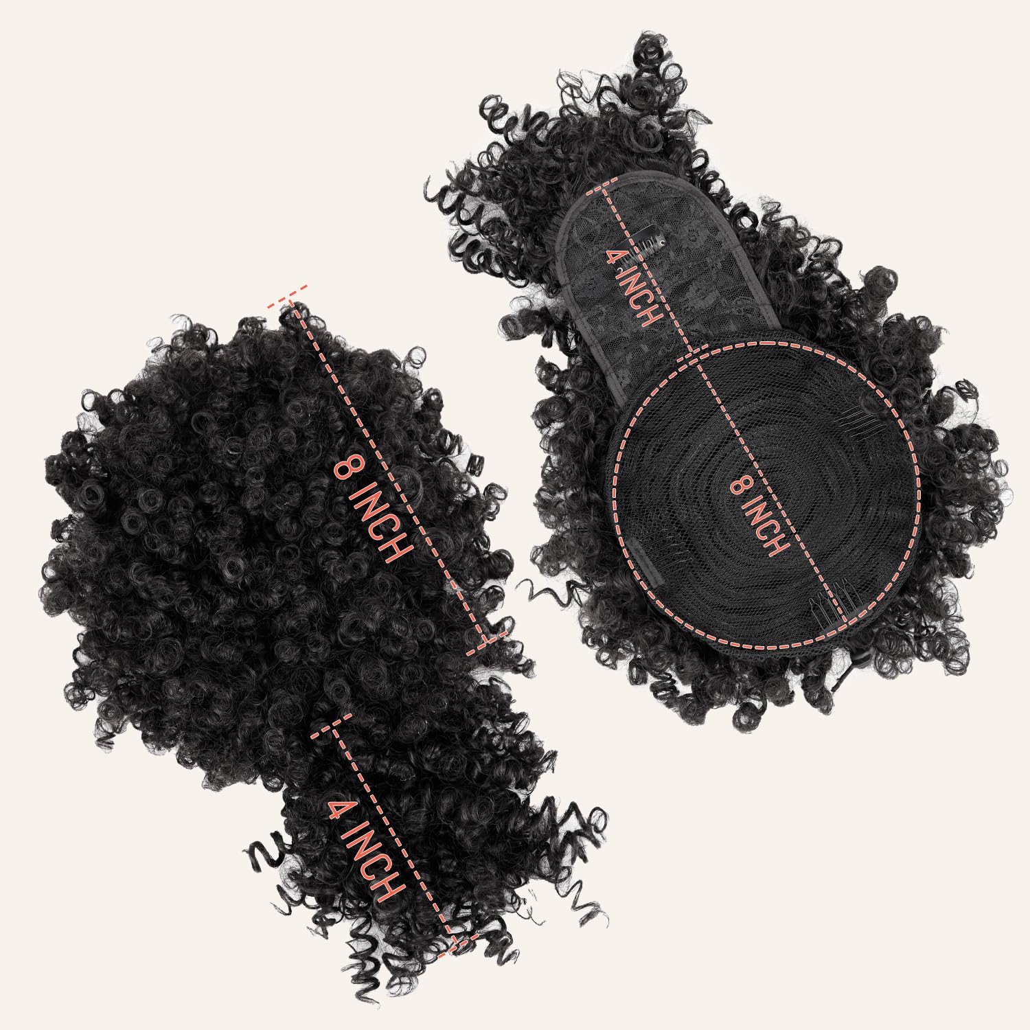 Kurzer Pferdeschwanz mit Pony  – Drawstring Afro Curly Puff Ponytail Bewertung und Preis