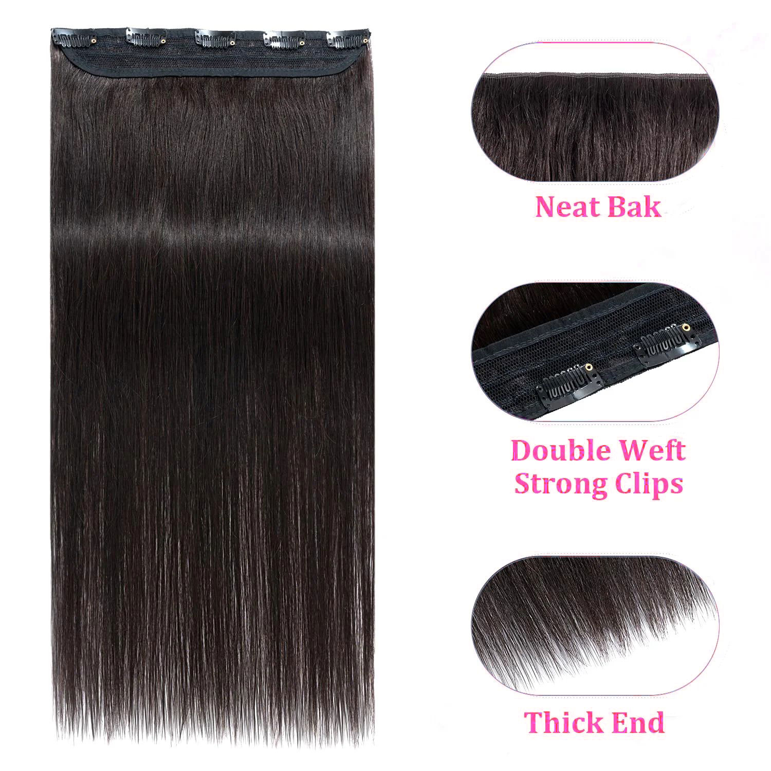 Clip-in-Echthaarverlängerung,  – Seamless Clip In Hair Extensions Human Hair Bewertung und Preis