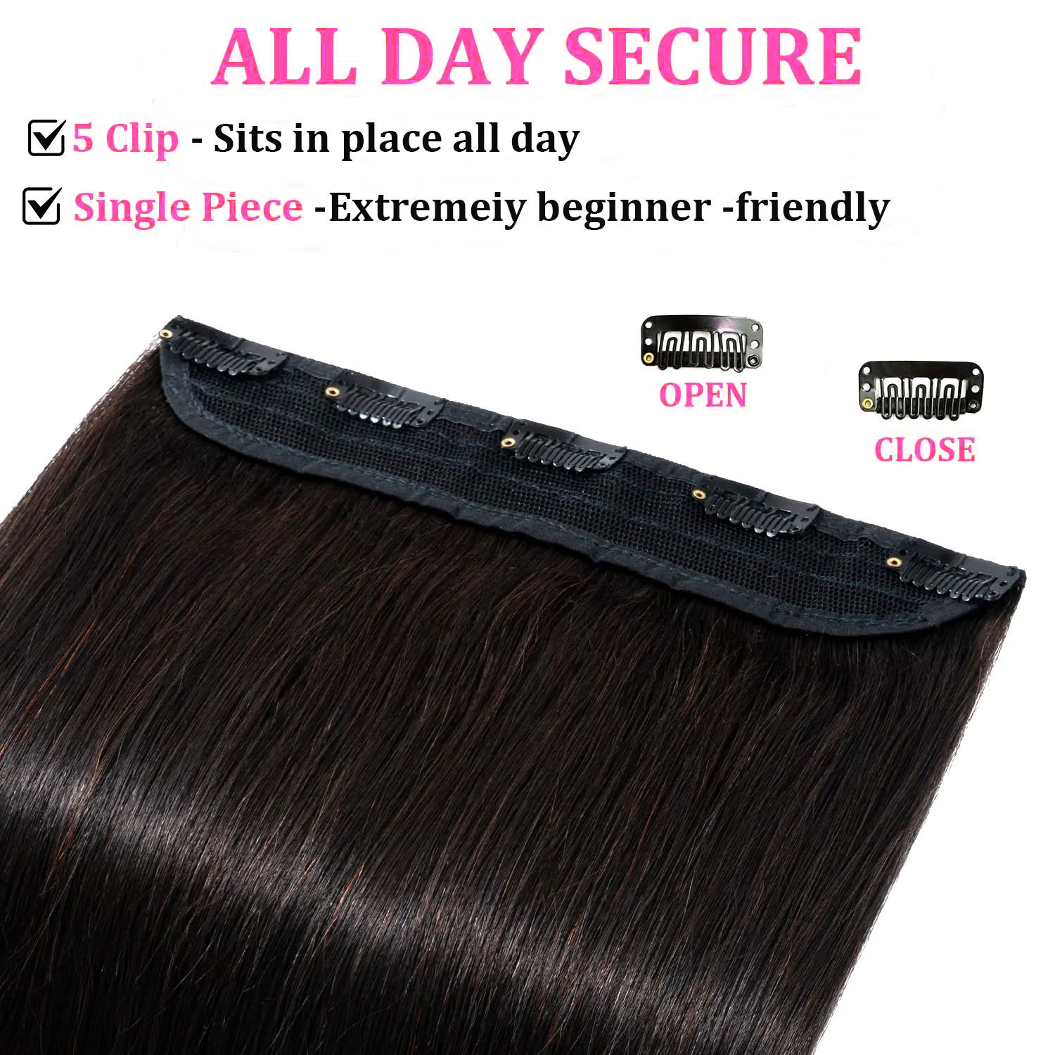 Clip-in-Echthaarverlängerung,  – Seamless Clip In Hair Extensions Human Hair Bewertung und Preis