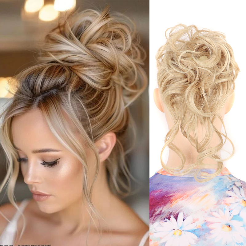 Unordentlicher Haarknoten, Haa – Claw Clip Messy Bun Hair Piece Bewertung und Preis