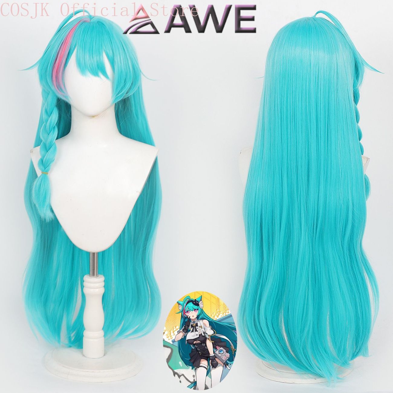 Neverness to Everness Mint Cos – Synthetic Wigs Bewertung und Preis