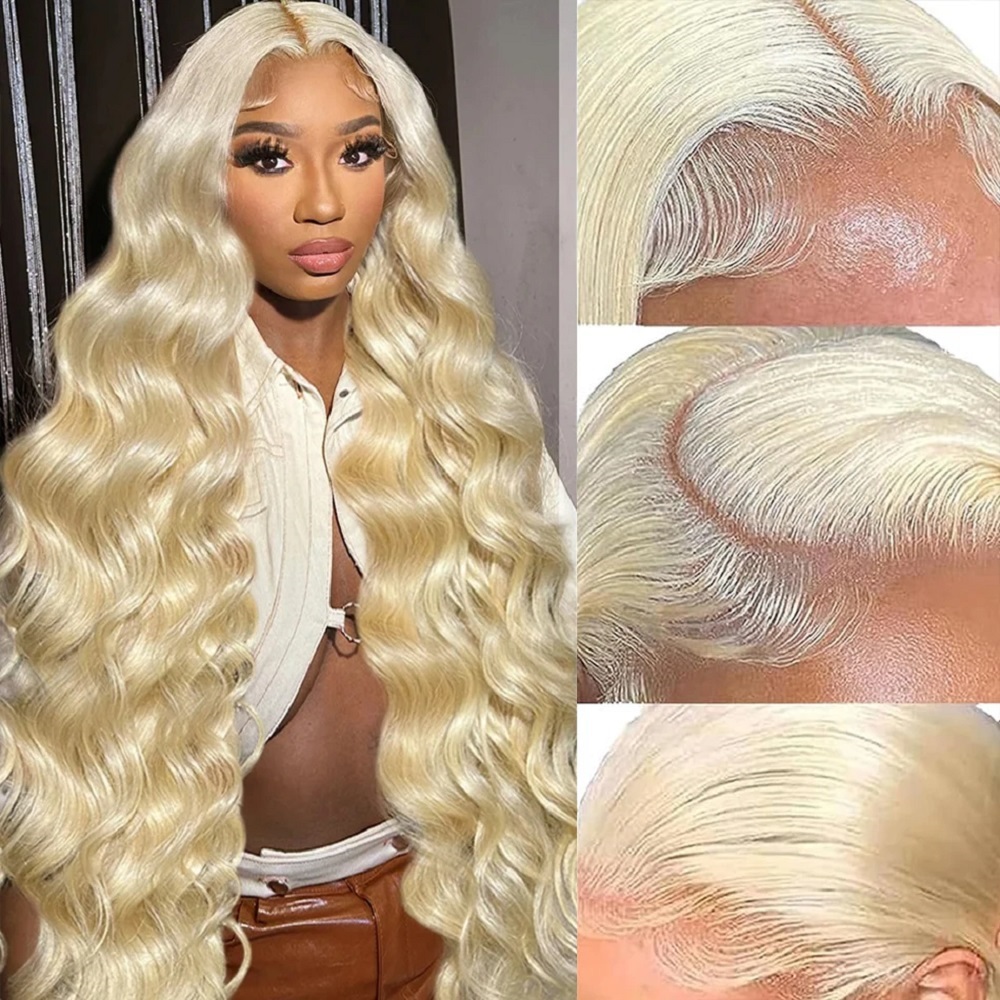 46 Zoll HD Blonde 13x4 Lace Fr – Lace Front Wigs Bewertung und Preis