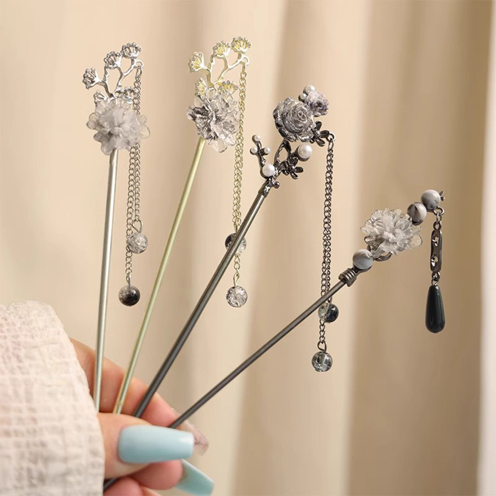 Elegante Blumen-Haarnadeln, Ha – Hair Bundles Bewertung und Preis