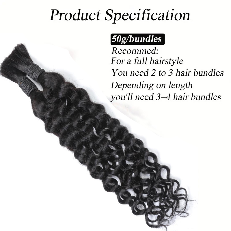 Boho Wasserwellen Echthaar zum – Water Wave Bulk Human Hair For Braiding Bewertung und Preis