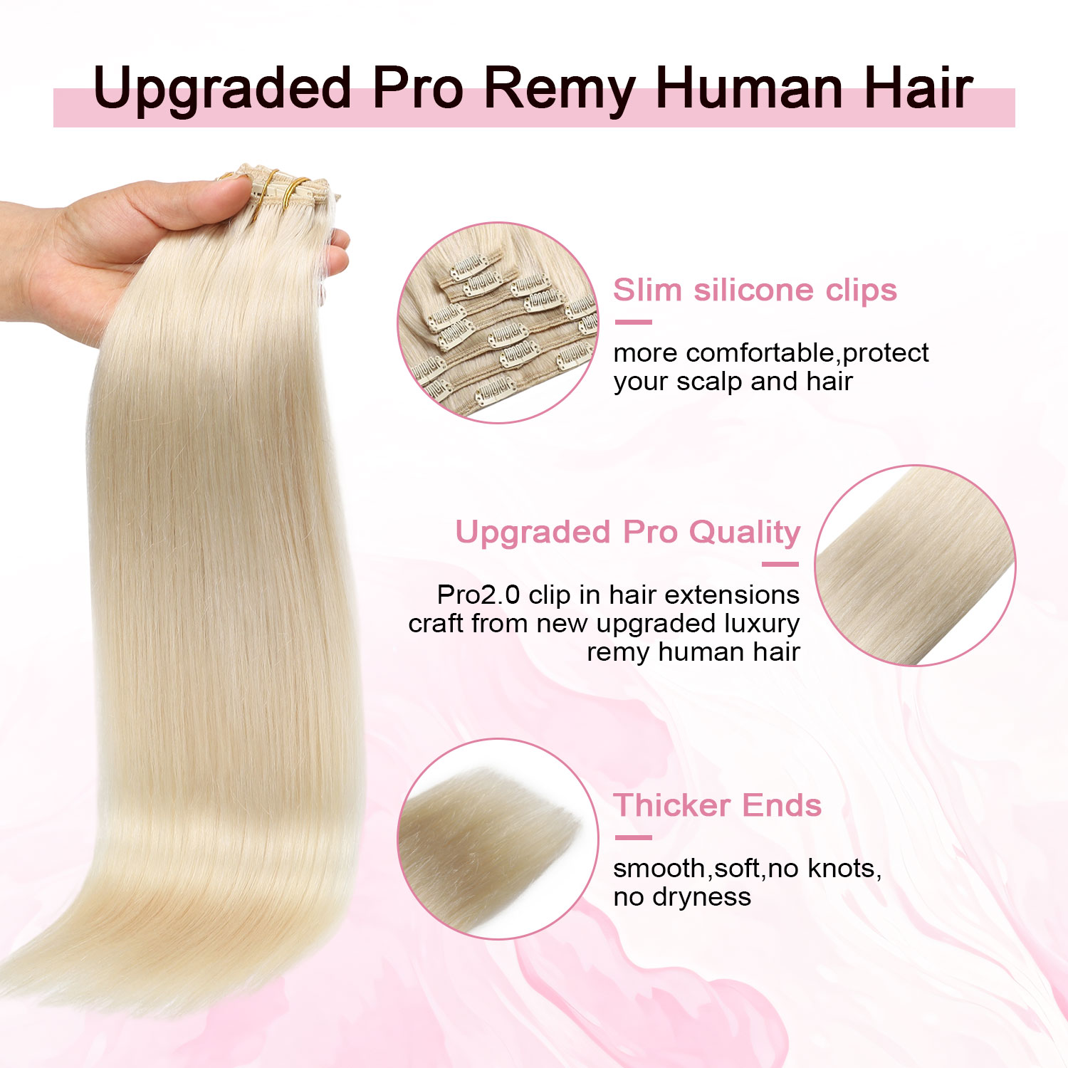 Clip-in Extensions aus Echthaa – Seamless Clip In Hair Extensions Human Hair Bewertung und Preis