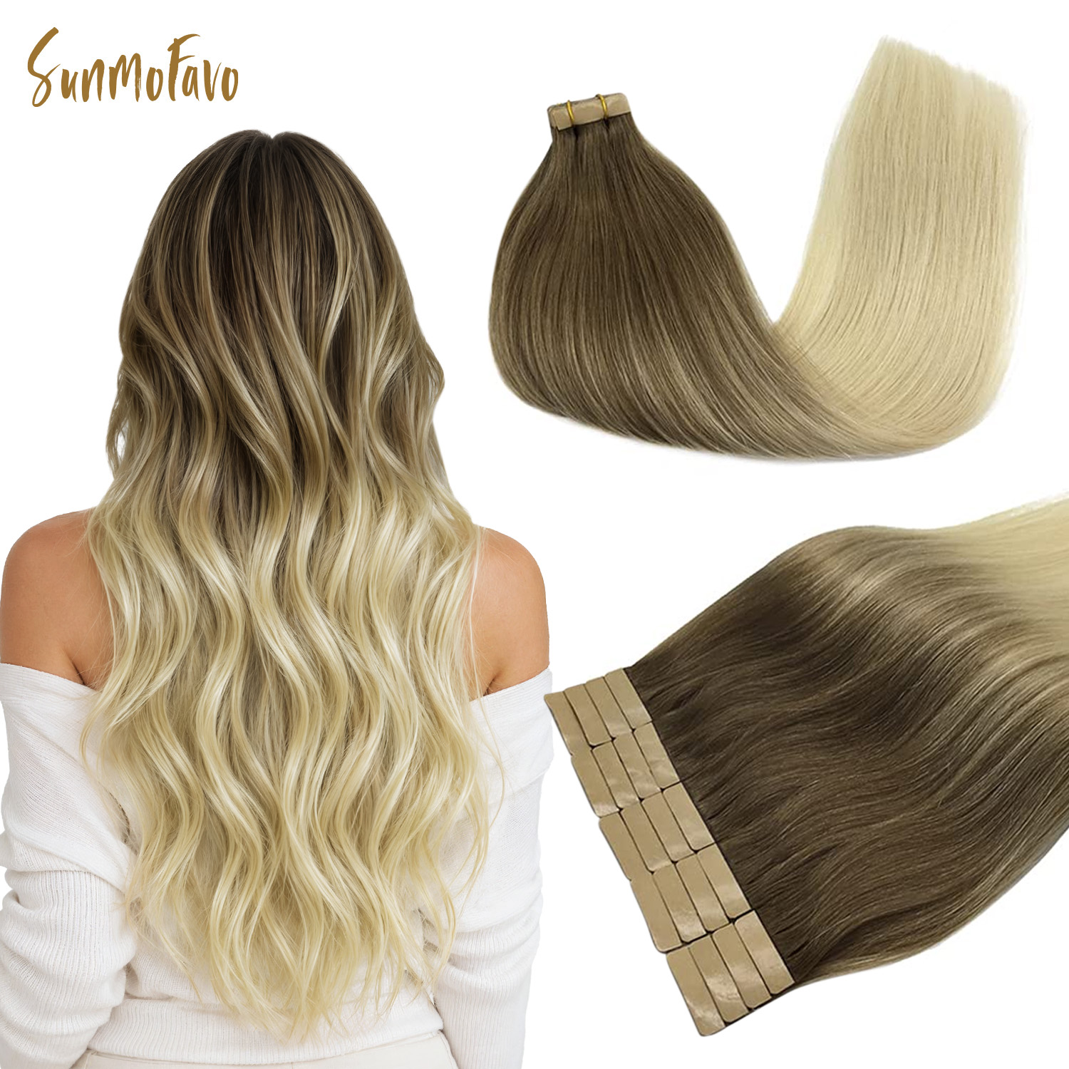Sunmofavo Unsichtbare Tape-In- – Invisible Tape In Extensions Real Hair Bewertung und Preis