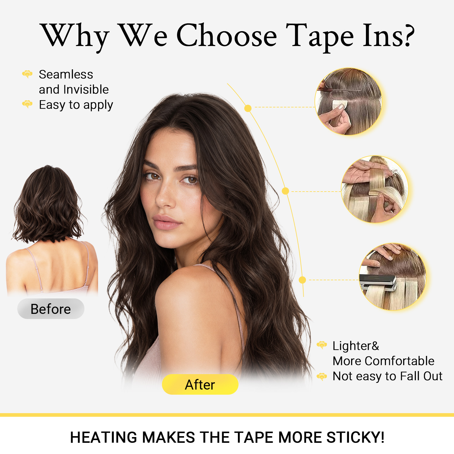 Sunmofavo Unsichtbare Tape-In- – Invisible Tape In Extensions Real Hair Bewertung und Preis
